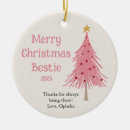 Search for pink christmas tree decorations Girly