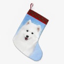 Search for samoyed christmas stockings Dog