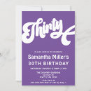 Search for retro 30th birthday invitations Pink
