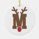 Search for letter m christmas tree decorations Reindeer