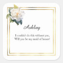 Search for maid of honour stickers Flowers