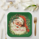 Search for santa claus plates Holiday season