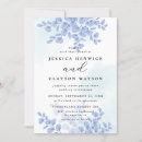 Search for dusty blue eucalyptus wedding invitations Simple elegant calligraphy script