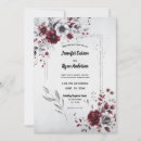Search for burgundy and grey invitations Watercolor
