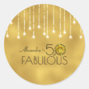 Search for classy birthday party stickers Fifty
