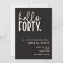 Search for hello invitations Forty