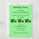 Search for truck birthday invitations Green