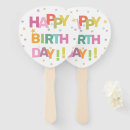 Search for happy birthday hand fans Party