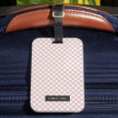 Search for plaid luggage tags Pink