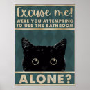 Search for cat bathroom posters Humour