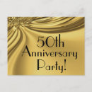 Search for gold 50th wedding anniversary invitations Fifty
