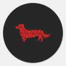 Search for dachshund hearts stickers Valentine