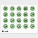 Search for test labels Green