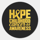 Search for childhood cancer awareness stickers Hope