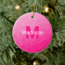 Search for hot pink christmas tree decorations Bright