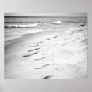 Search for footprints in the sand posters Water