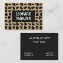 Search for leopard pattern business cards Beauty salon