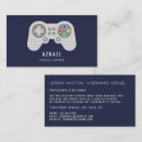 Search for video business cards Gamer