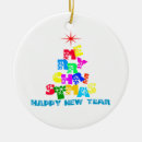 Search for happy new year christmas tree decorations Snow