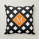 Search for black white orange cushions Modern
