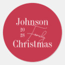 Search for round red stickers Xmas