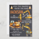 Search for under construction birthday invitations Stop the traffic