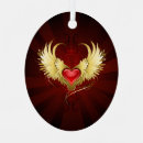 Search for angel wing christmas tree decorations Heart