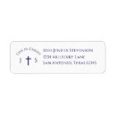 Search for navy blue cross return address labels Christian