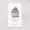 Search for home baker business cards Watercolor