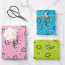 Search for blue bandana wrapping paper Retro