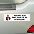 Search for hands off bumper stickers Social security