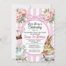 Search for bunny tea party invitations Floral