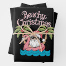 Search for christmas beach wrapping paper Santa
