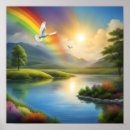Search for serene landscape posters Rainbow
