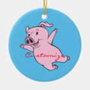 Search for pink pig christmas tree decorations Cartoon