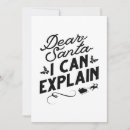 Search for dear santa i can explain cards Funny