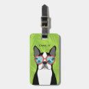Search for boston terrier luggage tags Funny