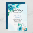 Search for peach teal wedding invitations Watercolor