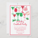 Search for cocktail seasonal invitations Red