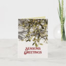 Search for mistletoe cards Green and red