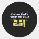 Search for 25th birthday stickers Celebration