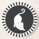 Search for black and white cat coasters Fun