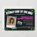 Search for totally 80s invitations Neon