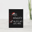 Search for nice list christmas cards Santa