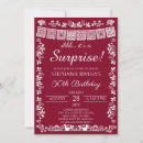 Search for burgundy 50th birthday invitations Party