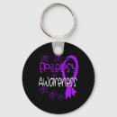 Search for epilepsy purple ribbon key rings Awareness