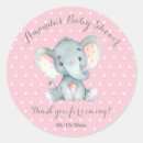 Search for elephant baby shower stickers It's a girl