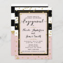 Search for black and gold engagement party invitations Chic