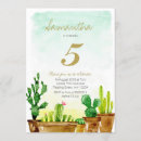 Search for succulents birthday invitations Green