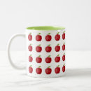 Search for red leaf mugs Red and white